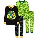DAUGHTER QUEEN Boys Pajamas 4 Pieces Long Set 100% Cotton Sleepwear Size 18 Months-12 Years