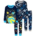 DAUGHTER QUEEN Boys Pajamas 4 Pieces Long Set 100% Cotton Sleepwear Size 18 Months-12 Years