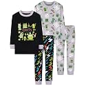DAUGHTER QUEEN Boys Pajamas 4 Pieces Long Set 100% Cotton Sleepwear Size 18 Months-12 Years