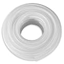 DAVCO 3/8" ID × 100 ft Heavy Duty Braided Clear Hose Plastic Vinyl Tubing