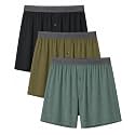 DAVID ARCHY Men's Bamboo Rayon Boxers, Cooling Breathable Underwear