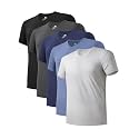 DAVID ARCHY Men's Bamboo Rayon Moisture-Wicking V-Neck Undershirt 3 or 5 Pack