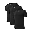 DAVID ARCHY Men's Bamboo Rayon Moisture-Wicking V-Neck Undershirt 3 or 5 Pack