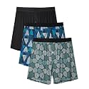 DAVID ARCHY Men's Bamboo Rayon Boxers, Cooling Breathable Underwear