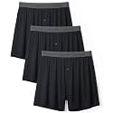 DAVID ARCHY Men's Bamboo Rayon Boxers, Cooling Breathable Underwear