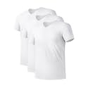 DAVID ARCHY Men's Bamboo Rayon Moisture-Wicking V-Neck Undershirt 3 or 5 Pack