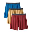 DAVID ARCHY Men's Bamboo Rayon Boxers, Cooling Breathable Underwear