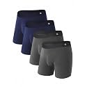 DAVID ARCHY Men's Modal Underwear Boxer Briefs Ultra Soft Stretch Slim Fit