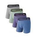 DAVID ARCHY Men's Modal Underwear Boxer Briefs Ultra Soft Stretch Slim Fit