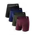 DAVID ARCHY Men's Modal Underwear Boxer Briefs Ultra Soft Stretch Slim Fit