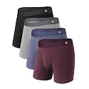 DAVID ARCHY Men's Modal Underwear Boxer Briefs Ultra Soft Stretch Slim Fit