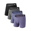 DAVID ARCHY Men's Modal Underwear Boxer Briefs Ultra Soft Stretch Slim Fit