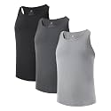 DAVID ARCHY Men's Ultra Soft Micro Modal Tank Top Undershirts, 3 Pack