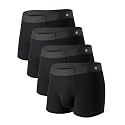 DAVID ARCHY Men's Ultra Soft Underwear Modal Trunks Slim Fit No Fly 4 Pack