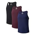 DAVID ARCHY Men's Undershirts Combed Cotton Tank Tops Soft Moisture-Wicking Shirt Breathable A-Shirt for Men 3 Pack