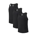 DAVID ARCHY Men's Undershirts Combed Cotton Tank Tops Soft Moisture-Wicking Shirt Breathable A-Shirt for Men 3 Pack
