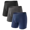 DAVID ARCHY Men's Underwear Modal Boxer Briefs Trunks Multi-Pack
