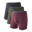 DAVID ARCHY Men's Underwear Modal Boxer Briefs Trunks Multi-Pack