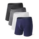 DAVID ARCHY Men's Underwear Modal Boxer Briefs Trunks Multi-Pack