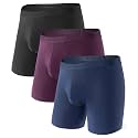 DAVID ARCHY Men's Underwear Modal Boxer Briefs Trunks Multi-Pack