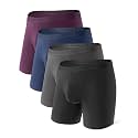 DAVID ARCHY Men's Underwear Modal Boxer Briefs Trunks Multi-Pack