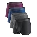 DAVID ARCHY Men's Underwear Modal Boxer Briefs Trunks Multi-Pack