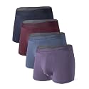 DAVID ARCHY Men's Underwear Modal Boxer Briefs Trunks Multi-Pack
