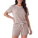 DAVID ARCHY Pajamas for Women Set Cooling Lounge Sets Soft Loungewear with Pockets for Summer Night Sweats