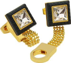 david klein brass cufflink gold black