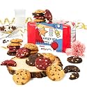 David’s Cookies Congratulations Mini Cookies Gift Tin – 14oz Fresh Baked Assorted Cookie Bites in Chocolate Chip, White Chocolate Chip & Red Velvet – Dessert Gift for Celebrations & Special Occasions