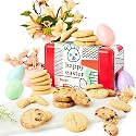 David’s Cookies Easter Shortbread Cookies Gift Tin – All Butter Original and Chocolate Chip Scottish Style Shortbread – Gourmet Spring Dessert Gift for Easter, Celebrations and All Occasions