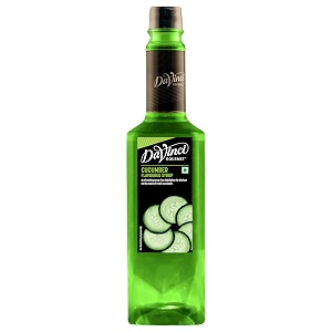 davinci gourmet cucumber flavoured syrup 750ml  refreshing syrup for mocktails cocktails beverages  caf style cooling syrup for home bar amp restaurant use
