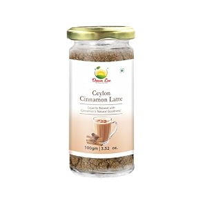 dawn lee ceylon cinnamon latte 100g  premium ceylon cinnamon no cassia kashmiri saffron almonds pistachios nutmeg amp whole botanicals  sugar-free golden milk mix  caffeine-free evening wellness drink
