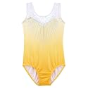 DAXIANG Gymnastics Leotard Rainbow Stripes Ballet Tutu