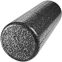 Day 1 Fitness Solid Black High Density Foam Roller 12' High Density Foam Roller