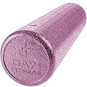 Day 1 Fitness Solid Purple High Density Foam Roller 24' High Density Foam Roller
