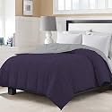 Day Care - 150 GSM AC Comforter Hotel Quality-Down Alternative Reversible Comforter (92" x 106" Inches/233cm x 269cm) - All Season |AC Comforter/Blanket/Quilt/Rajai King Size|Silver/Navy Blue