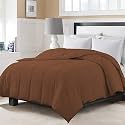 Day Care - 150 GSM AC Comforter Hotel Quality-Down Alternative Comforter (90" x 100" Inches/228cm x 254cm) - All Season |AC Comforter/Blanket/Quilt/Rajai Double Bed|Chocolate Brown