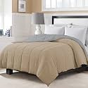 Day Care - 200 GSM Soft AC Comforter Hotel Quality-Down Alternative Reversible Comforter (92" x 106" Inches/233cm x 269cm) - All Season |AC Comforter/Blanket/Quilt/Rajai King Size|Silver/Beige