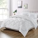 Day Care - 500 GSM Diamond Stitch Premium Soft Hotel Quality-Down Alternative Comforter (90" x 90" Inches/228cm x 228cm) - Comforter for Queen Size Bed|White