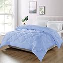 Day Care - Double Bed Comforter for Winter 500 GSM Diamond Stitch Microfiber Comforter (90" x 100" Inches/228cm x 254cm) - Comforter for Double Bed|Sky Blue
