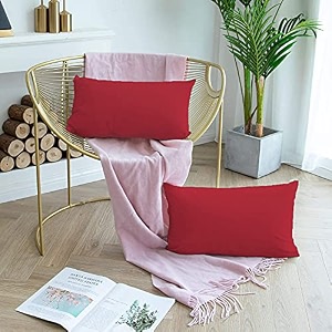 day care - microfiber queen size 2034 x 3034 inches51cm x 76cm pillow covers - set of 2burgundy