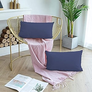 day care - microfiber standard size 1834 x 2834 inches46cm x 71cm pillow covers - set of 2medium blue