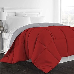 day care - quilted beddding comforter for winter 300gsm reversible comforter 9034 x 10034 inches228cm x 254cm - double bed comfortersilverburgundy