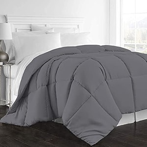 day care - quilted bedding comforter for winter 300gsm comforter 9034 x 10034 inches228cm x 254cm - double bed comforterdark grey