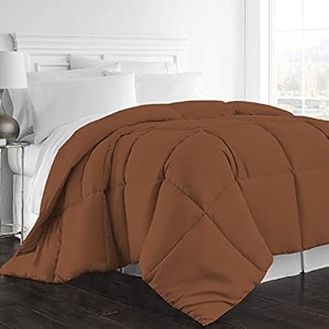 day care - quilted bedding comforter for winter 300gsm comforter 9034 x 9034 inches228cm x 228cm - queen size comforterchocolate brown