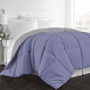 day care -quilted bedding comforter for winter 300gsm reversible comforter 6034 x 9034 inches152cm x 228cm - single bed comfortersilvermedium blue