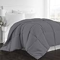 Day Care - Quilted Bedding Comforter for Winter 300|GSM Comforter (90" x 100" Inches/228cm x 254cm) - Double Bed Comforter|Dark Grey
