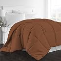 Day Care - Quilted Bedding Comforter for Winter 300|GSM Comforter (90" x 100" Inches/228cm x 254cm) - Double Bed Comforter|Chocolate Brown