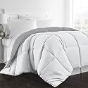 Day Care -Quilted Bedding Comforter for Winter 300|GSM Reversible Comforter (60" x 90" Inches/152cm x 228cm) - Single Bed Comforter|Silver/White